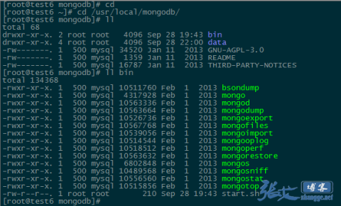 Linux系统下MongoDB的简单安装与基本操作